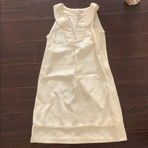 Loft Grecian off-white Dress with gold accents